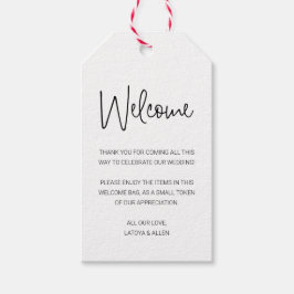 ようこそモダン抱き枕カ結婚スケット ギフトタグ