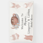 ようこそランジェリー&ラテブライダルシャワー 横断幕 (縦)