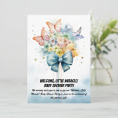 ようこそリトル・ミラクル！ – ベビーシャワーパーティー招待券 招待状 (スタンド正面)