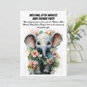 ようこそリトル・ミラクル! – ベビーシャワーパーティー招待券 招待状 (スタンド正面)