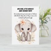 ようこそリトル・ミラクル！ – ベビーシャワーパーティー 招待状 (スタンド正面)