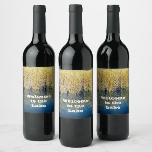 ようこそレイクウォーターリフレクションハウスゲスト ワインラベル (ボトル)