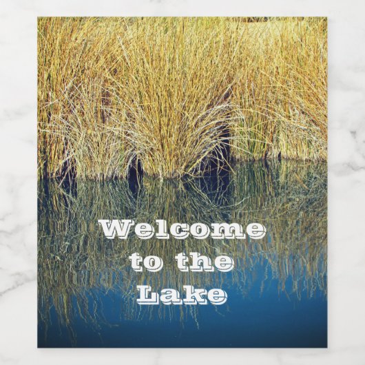 ようこそレイクウォーターリフレクションハウスゲスト ワインラベル (シングルラベル)