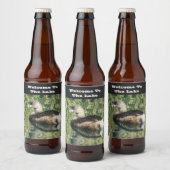 ようこそレイクグレブウォーターリフレクションゲスト ビールラベル (ボトル)