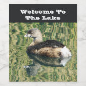 ようこそレイクグレブウォーターリフレクションゲスト ワインラベル (シングルラベル)