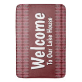ようこそレイクハウスドアマット バスマット (正面縦)