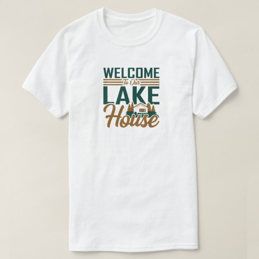 ようこそレイクハウスTシャツ Tシャツ (デザイン正面)