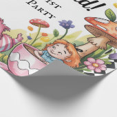 ようこそワンダーランドの最初の誕生日パーティー ラッピングペーパー (角)