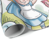 ようこそワンダーランドの最初の誕生日パーティー ラッピングペーパー (ロールコーナー)