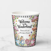 ようこそワンダーランドの最初の誕生日パーティー 紙コップ (正面)