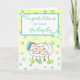 ようこそワールド新生児ボーイカード カード