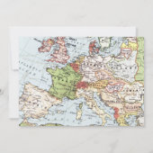 ようこそ世界のフローラマップピンクの赤ちゃんシャワー 招待状 (裏面)