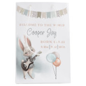 ようこそ世界の生まれたばかりの抱き枕 ミディアムペーパーバッグ (正面)