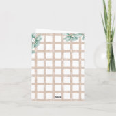 ようこそ世界へ，男の赤ちゃんカード 招待状 (裏面)