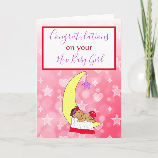 ようこそ世界新生児ガールエスニックベビーカ カード (正面)