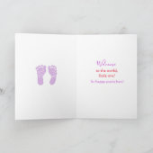 ようこそ世界新生児ガールエスニックベビーカ カード (内部)