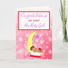 ようこそ世界新生児ガールエスニックベビーカ カード