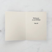 ようこそ中世の騎士誕生日 カード (内部)