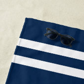 ようこそ乗船船名航海のいかりカスタム ビーチタオル (インサイチュ)