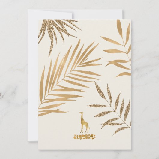 ようこそ二つのジャングルの二番目の誕生日 招待状 (裏面)