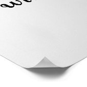 ようこそ人事ユーモアのある人事HRオフィスサイン ポスター (角)