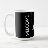 ようこそ人類 コーヒーマグカップ (左)