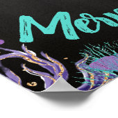 ようこそ人魚、人魚の誕生日サイン、ウォールアート ポスター (角)