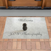 ようこそ伝統的Pineappleカスタマイズ可能 ドアマット