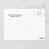 ようこそ先生のクラスイエローデイジー素朴へ ポストカード (裏面)