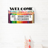 ようこそ先生の名前の教室 横断幕 (インサイチュ)