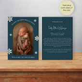 ようこそ写真のクリスマスベビー発表 シーズンカード