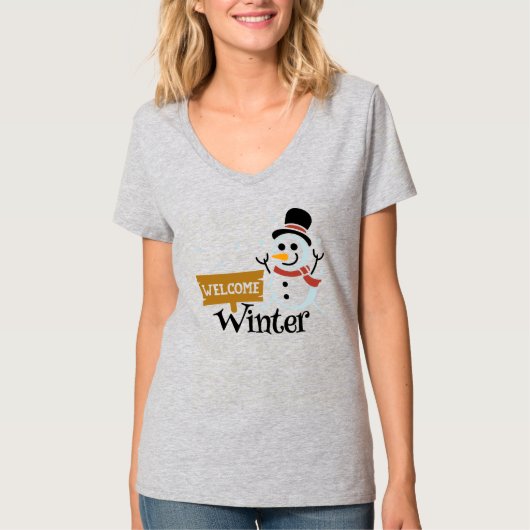 ようこそ冬 Tシャツ (正面)
