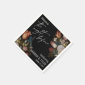 ようこそ前の夜、オランダの絵を描花 スタンダードカクテルナプキン (角)