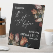 ようこそ前の夜、オランダの絵を描花 台座サイン (インサイチュ)