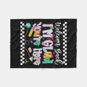 ようこそ名門私立校風の戻る私は嬉しい戻るSch フリースブランケット (正面(横))