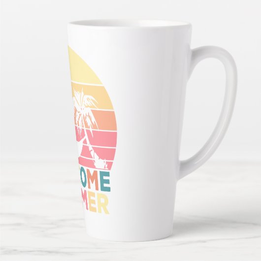 ようこそ夏 カフェラテマグ (右)