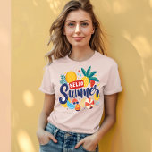 ようこそ太陽の光： HELLO Summer Tシャツ