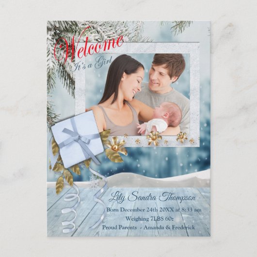 ようこそ女の子だ 案内ポストカード (正面)