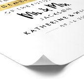 ようこそ婚約ポスター署名未来のMr.And Mrs. ポスター (角)