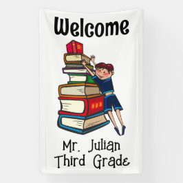 ようこそ子供と本 横断幕