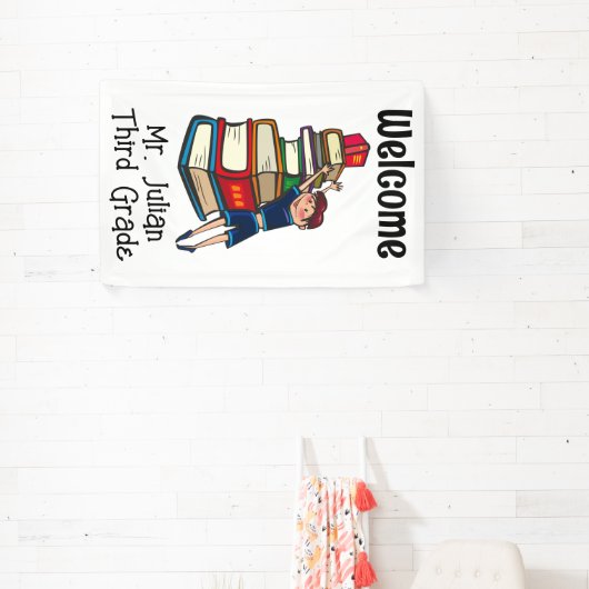 ようこそ子供と本 横断幕 (インサイチュ)