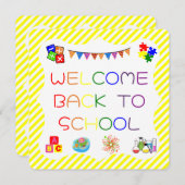 ようこそ学生の新学期カード サンキューカード (正面/裏面)