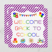 ようこそ学生の新学期カード サンキューカード (正面/裏面)