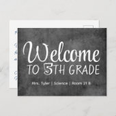 ようこそ学生の最初の日パーソナライズされた ポストカード (正面/裏面)