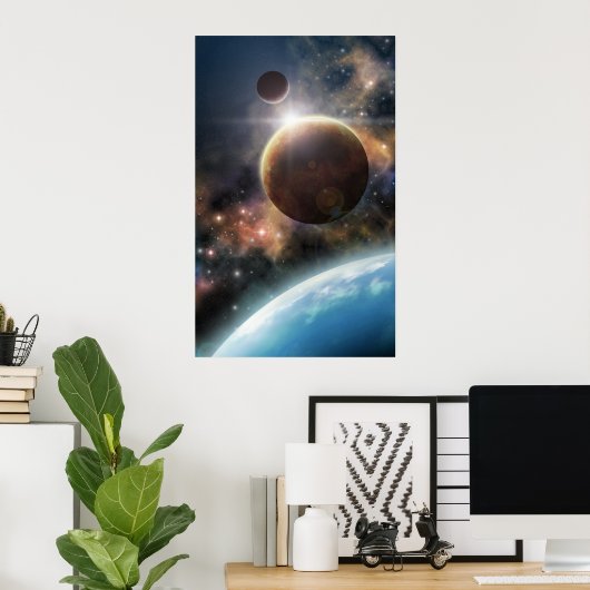 ようこそ宇宙 ポスター (ホームオフィス)