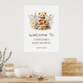 ようこそ小さなハチミツの赤ちゃんシャワーの途中 ポスター (キッチン)