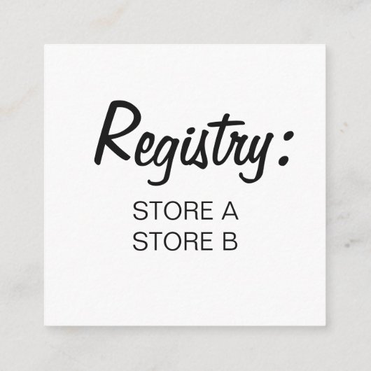 ようこそ小さなフライフランスのフライグルメベビーシャワー エンクロージャーカード (裏面)