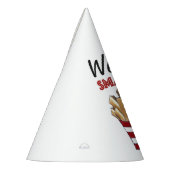 ようこそ小さなフライフランスのフライグルメベビーシャワー パーティーハット (左)