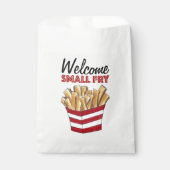 ようこそ小さなフライフランスのフライグルメベビーシャワー フェイバーバッグ (正面)