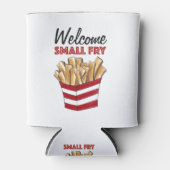 ようこそ小さなフライフランスのフライグルメベビーシャワー 缶クーラー (正面)